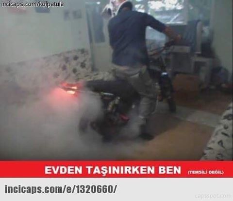 Evden taşınırken ben
