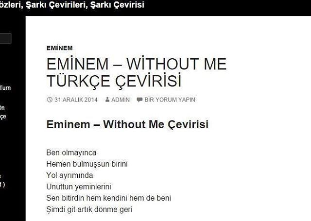 Eminem - Without me Türkçe...