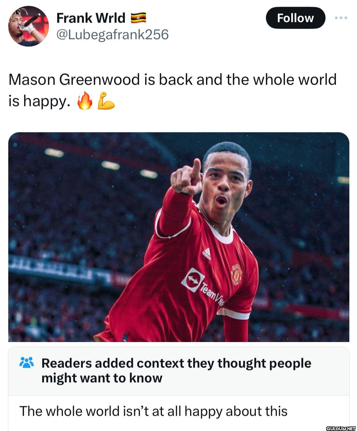 Follow ... Mason Greenwood...