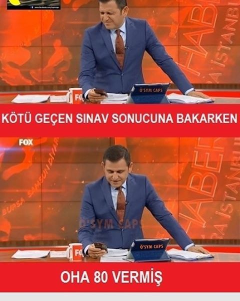 Kötü geçen sınav sonucuna...