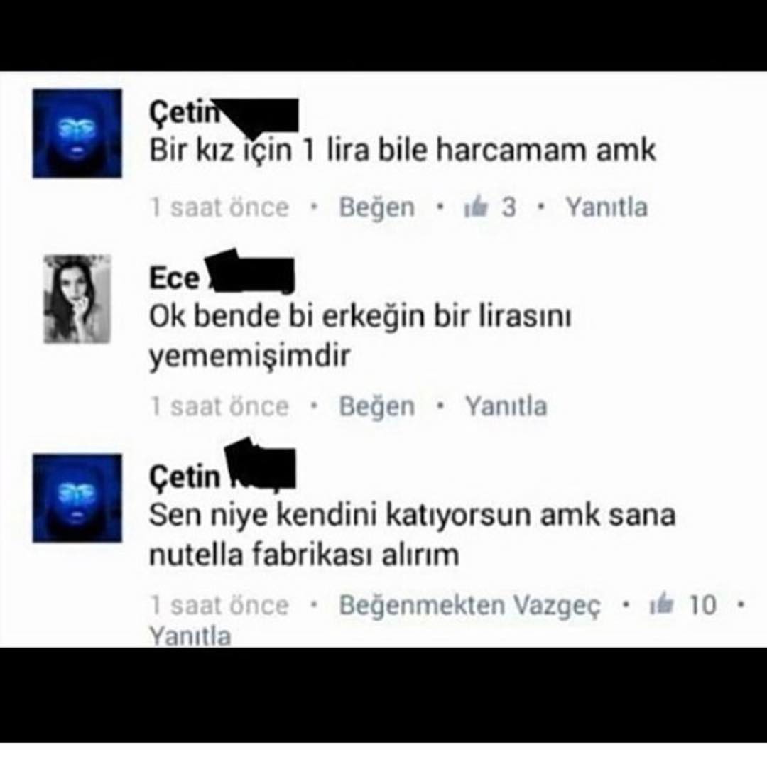 - Bir kız için 1 lira bile...