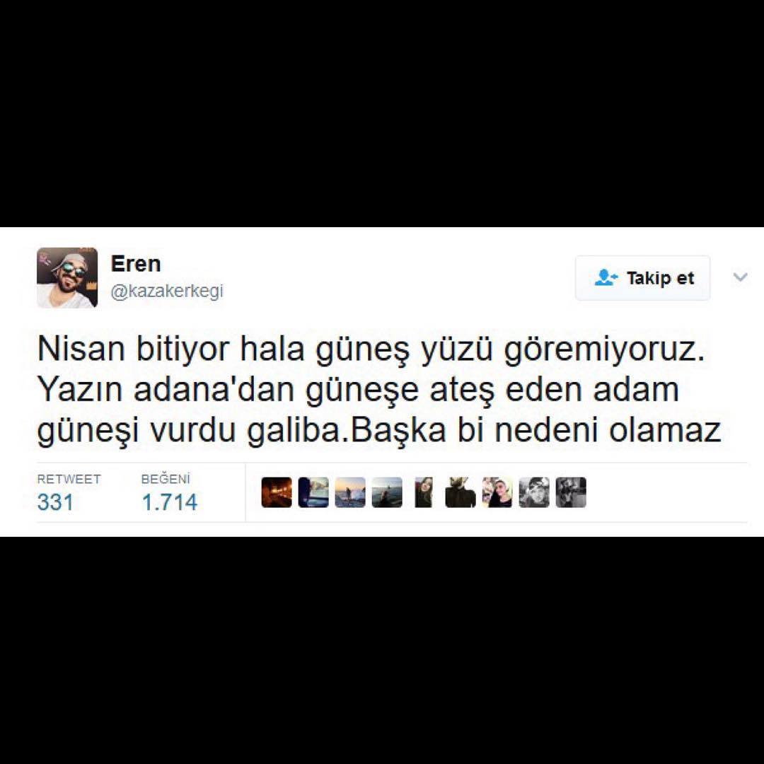 Nisan bitiyor hala güneş...