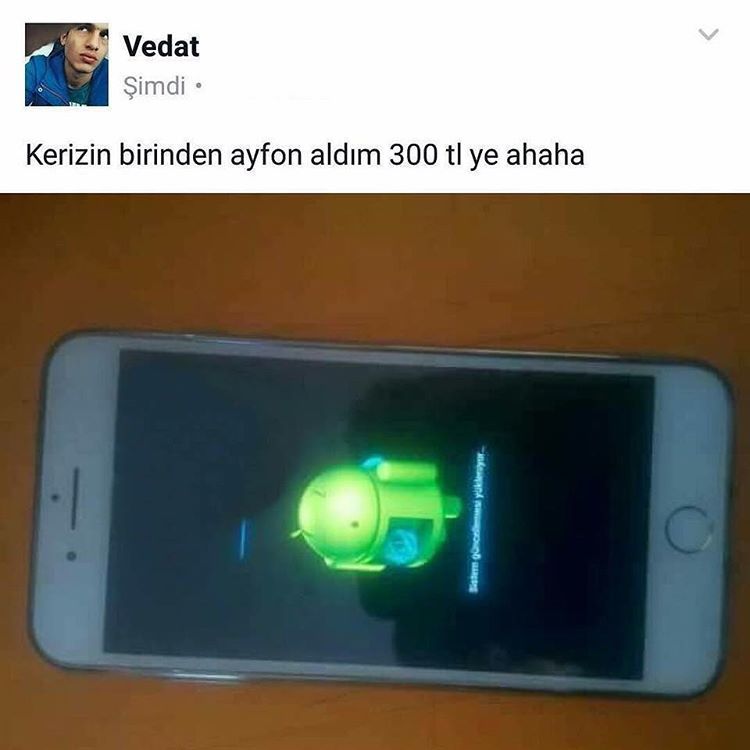 Kerizin birinden  ayfon...