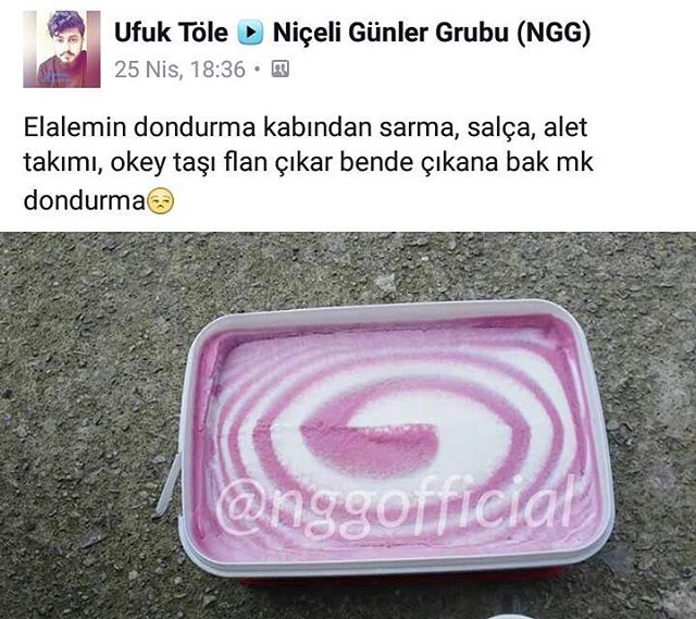 Elalemin dondurma kabından...