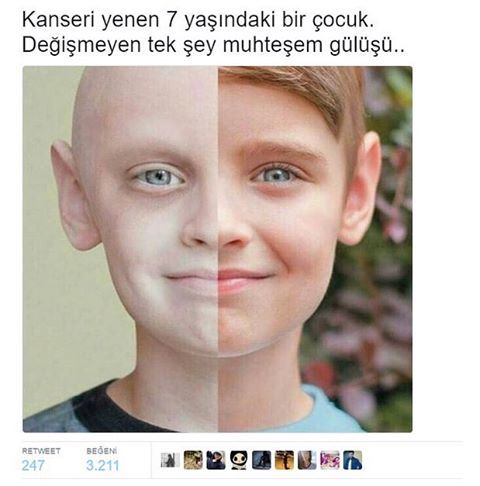 Kanseri yenen 7 yaşındaki...