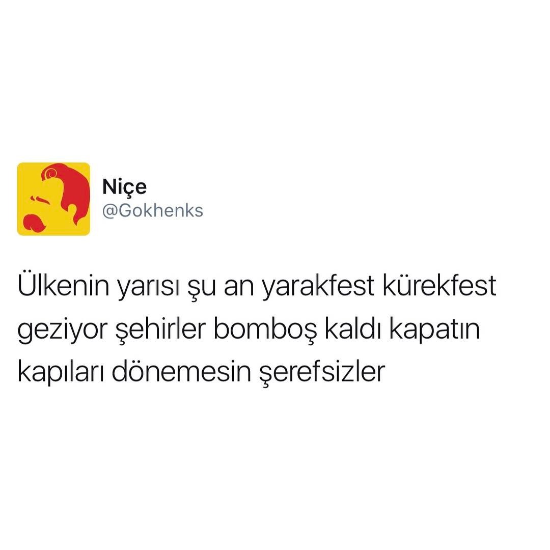 ülkenin yarısı şu an...