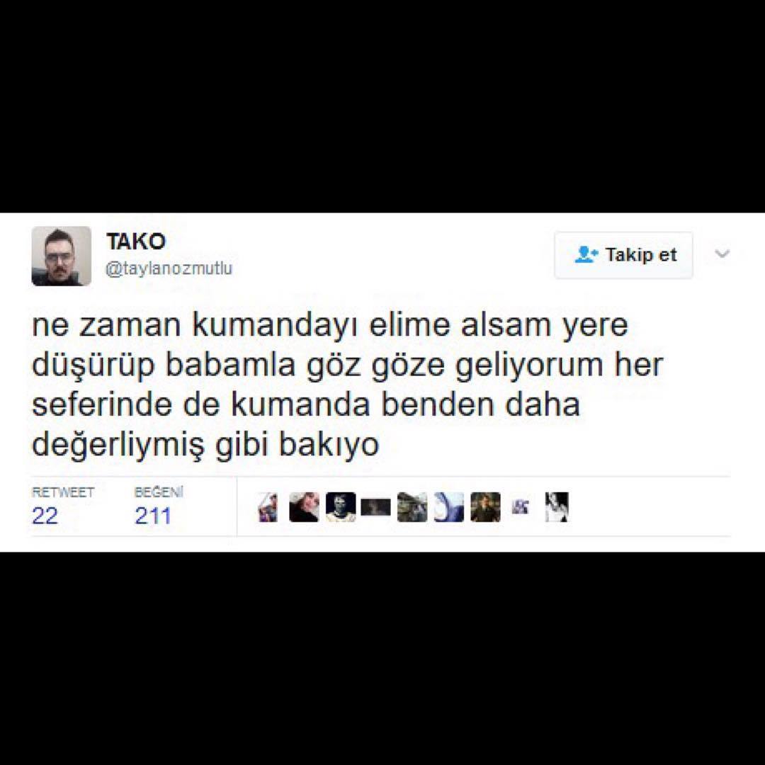 ne zaman kumandayı elıme...