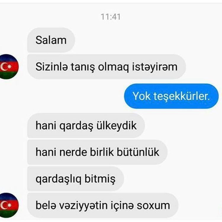 - Salam
   sizinle tanış...
