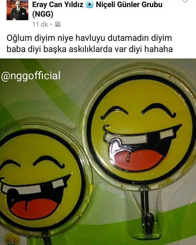 Oğlum diyim niye havluyu...