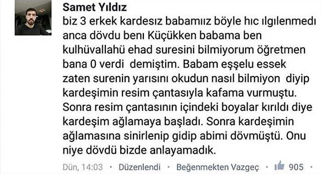 Samet Yıldız
biz 3 erkek...