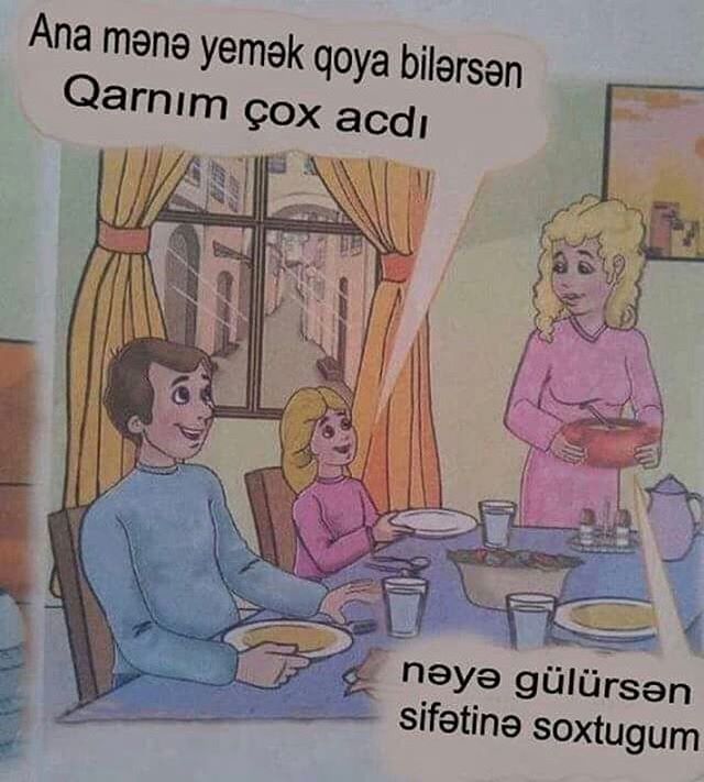 Ana mene yemek qoya...