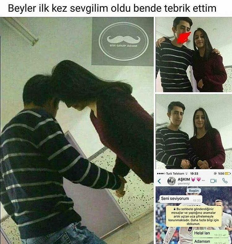 Beyler ilk kez sevgilim...