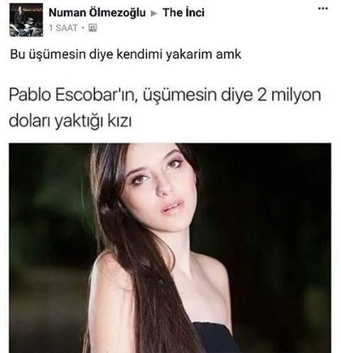 Pablo Escobar'ın, üşümesin...