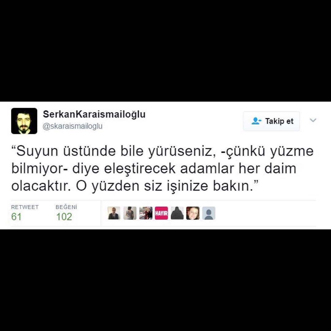 Suyun üstünde bile...