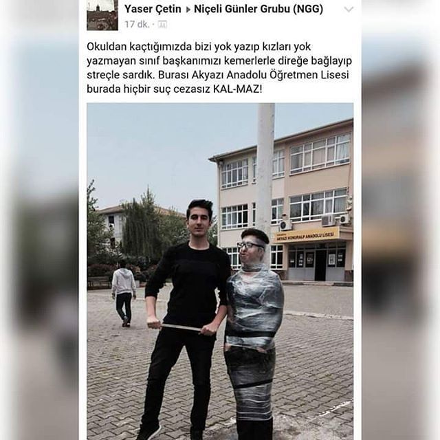 Okuldan kaçtığımızda bizi...