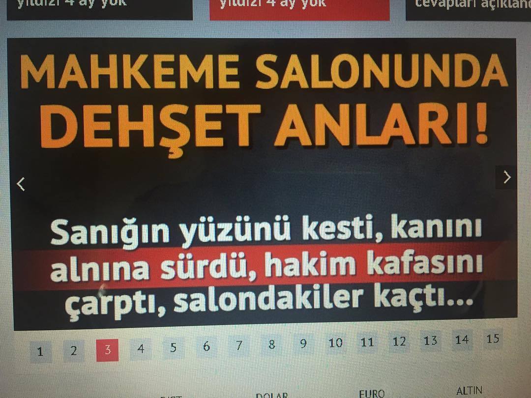 MAHKEME SALONUNDA DEHŞET...