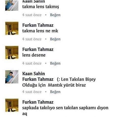 - Takma lens takmış
+...