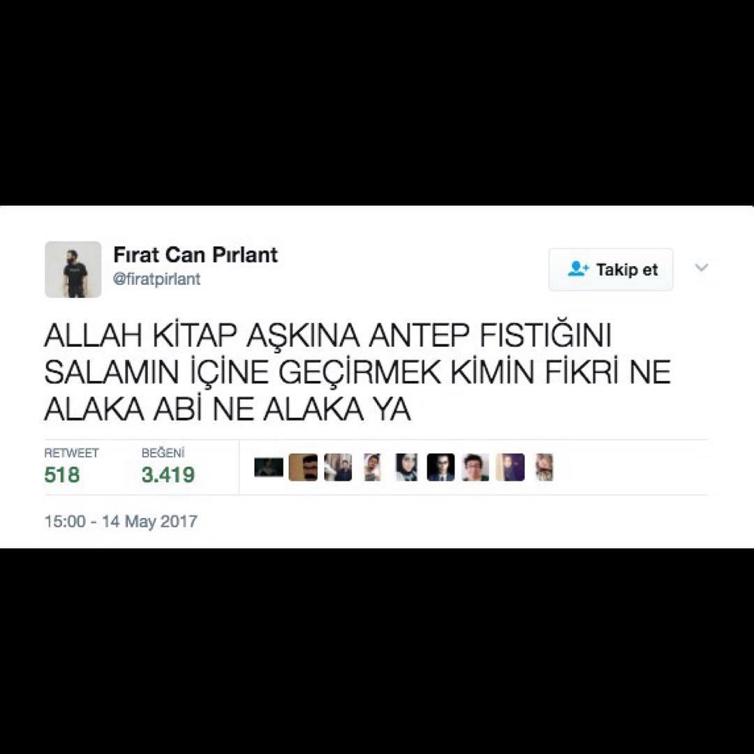 Antep fıstığını salamın...