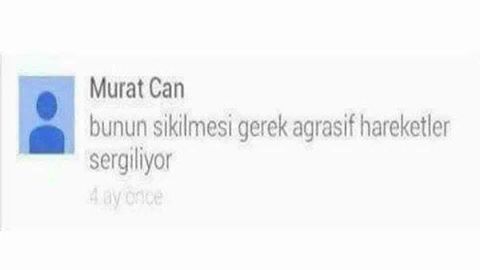 Bunun skilmesi gerek...