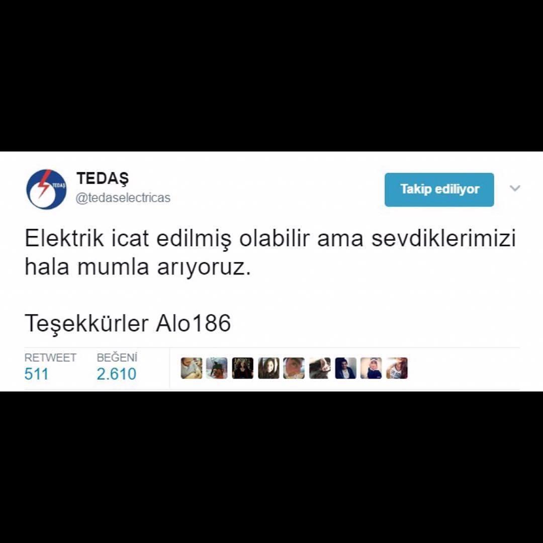 TEDAŞ
@tedaselectricas
Taki...
