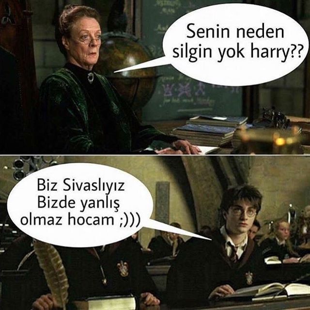 Senin nedern
silgin yok...