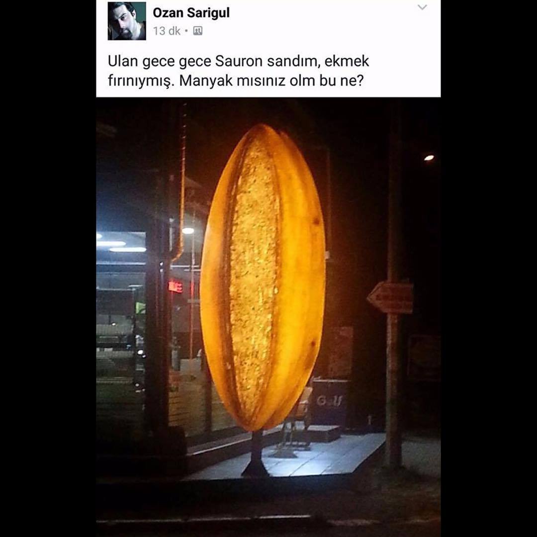Ulan gece gece Sauron...