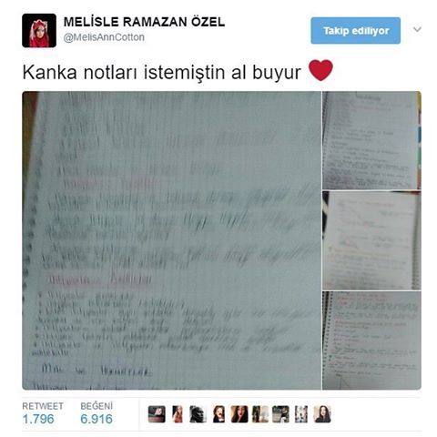 Kanka notları istemiştin al buyur.