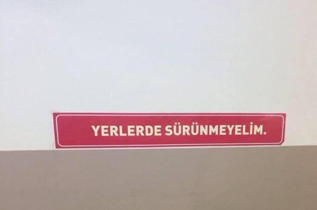 YERLERDE SÜRÜNMEYELİM
