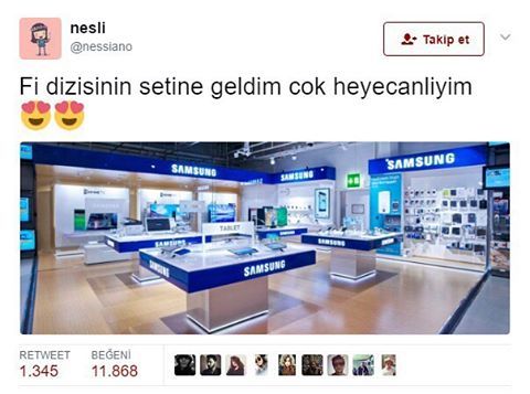 Fi dizisinin setine geldim...