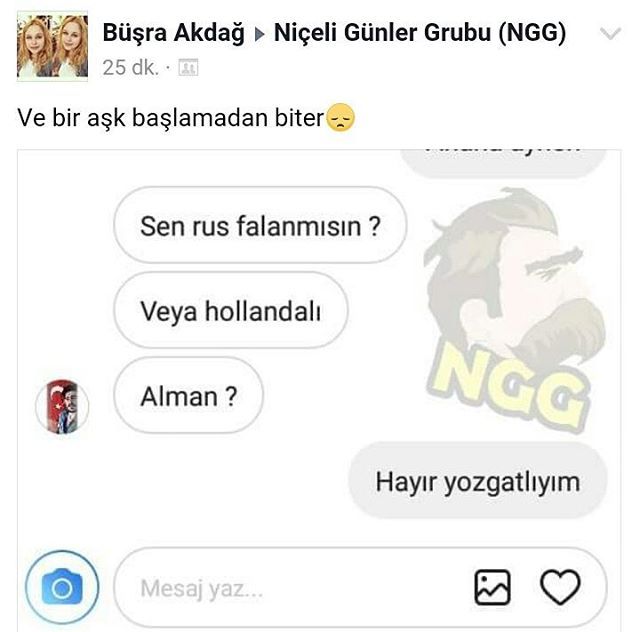 ve bir aşk başlamadan...