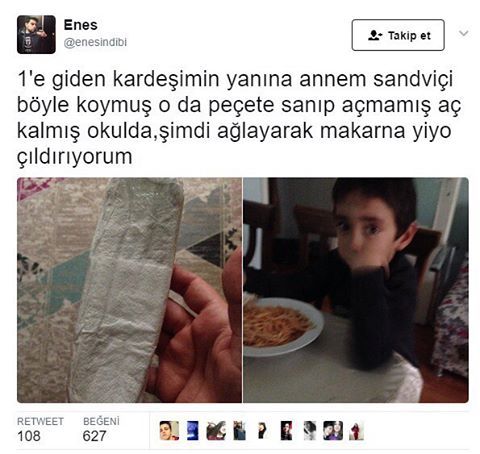 1'e giden kardeşimin...
