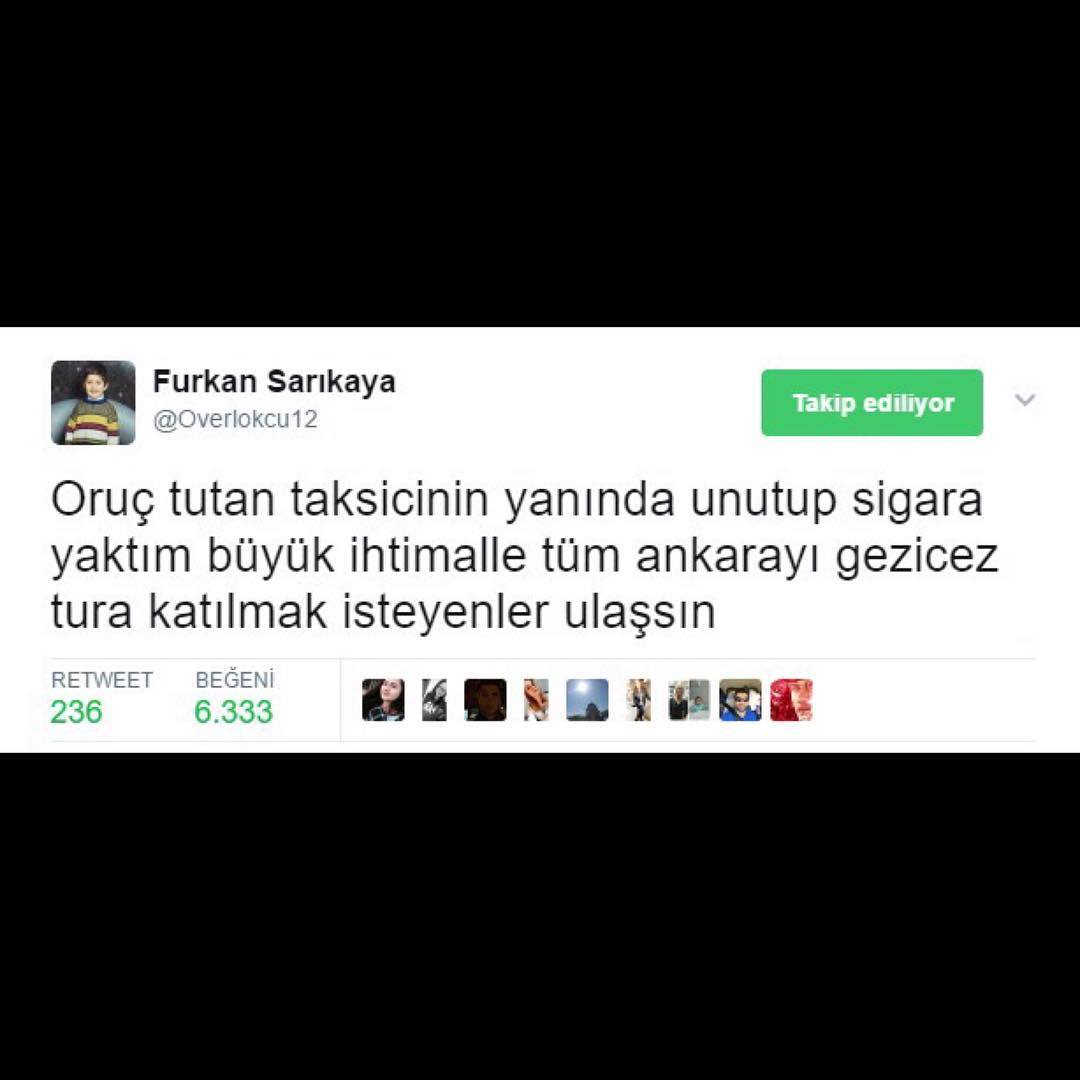 Oruç tutan taksicinin...