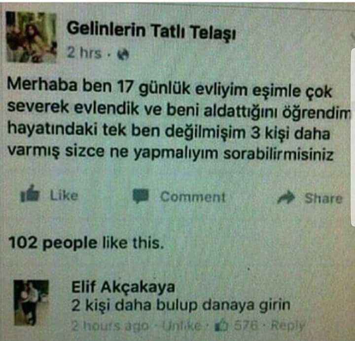 - Merhaba ben 17 günlük...