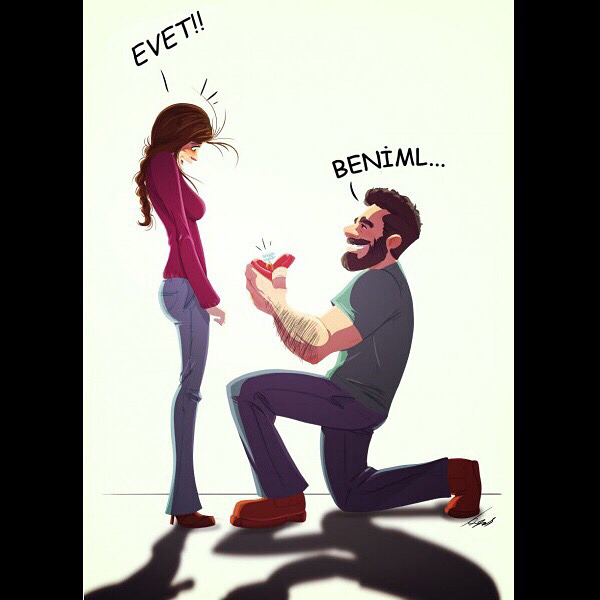 - Beniml....
+ Evet!!