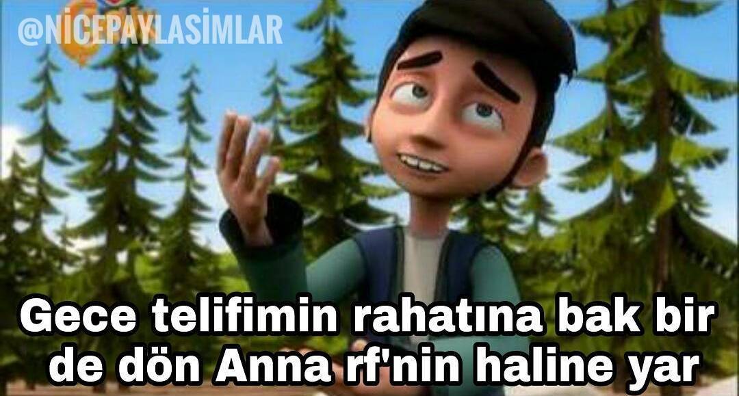 Gece telifimin rahatına...