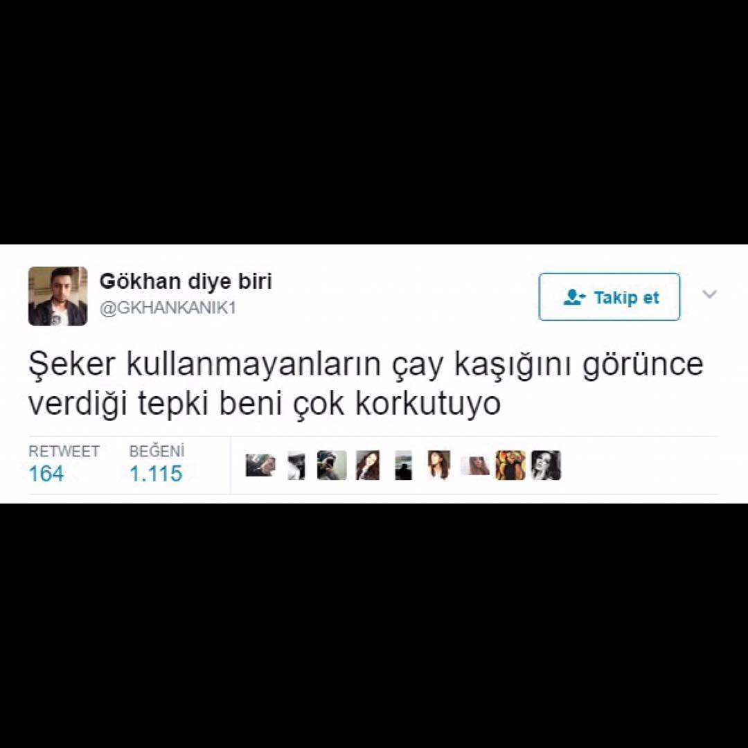 Şeker kullanmayanların çay...