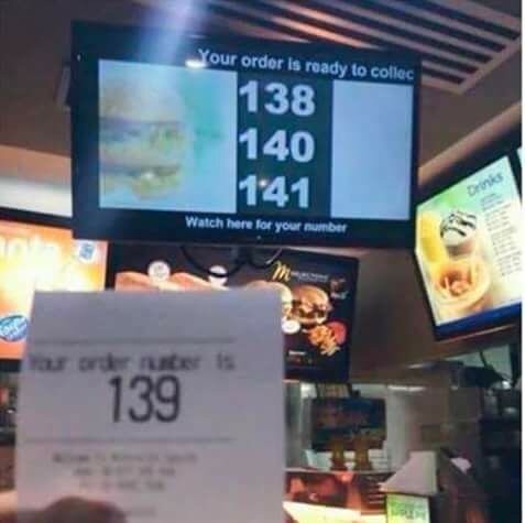our order is ready to...