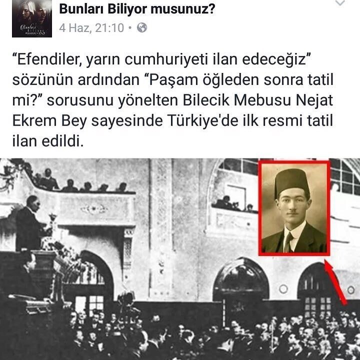 " Efendiler yarın...
