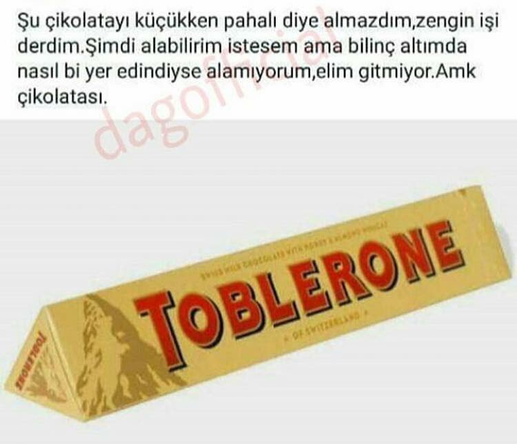 Şu çikolatayı küçükken...