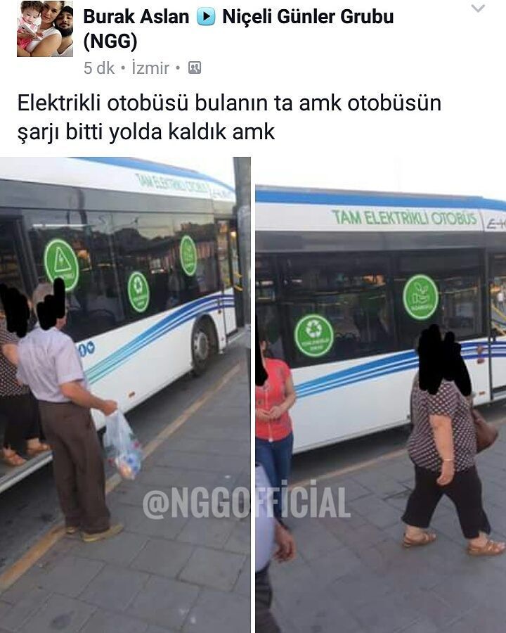 Elektrikli otobüsü bulanın...