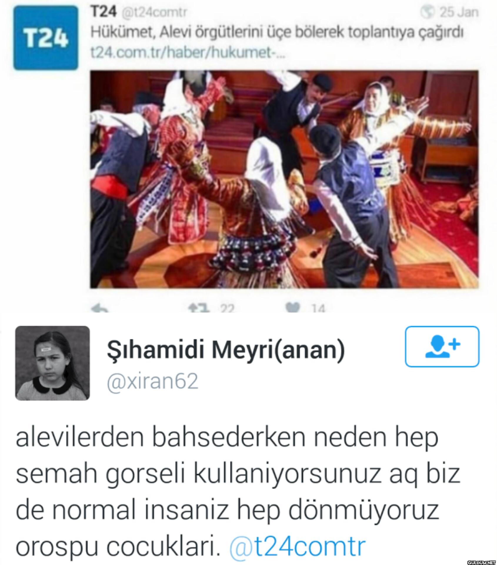 25 Jan T24 Hükümet, Alevi...