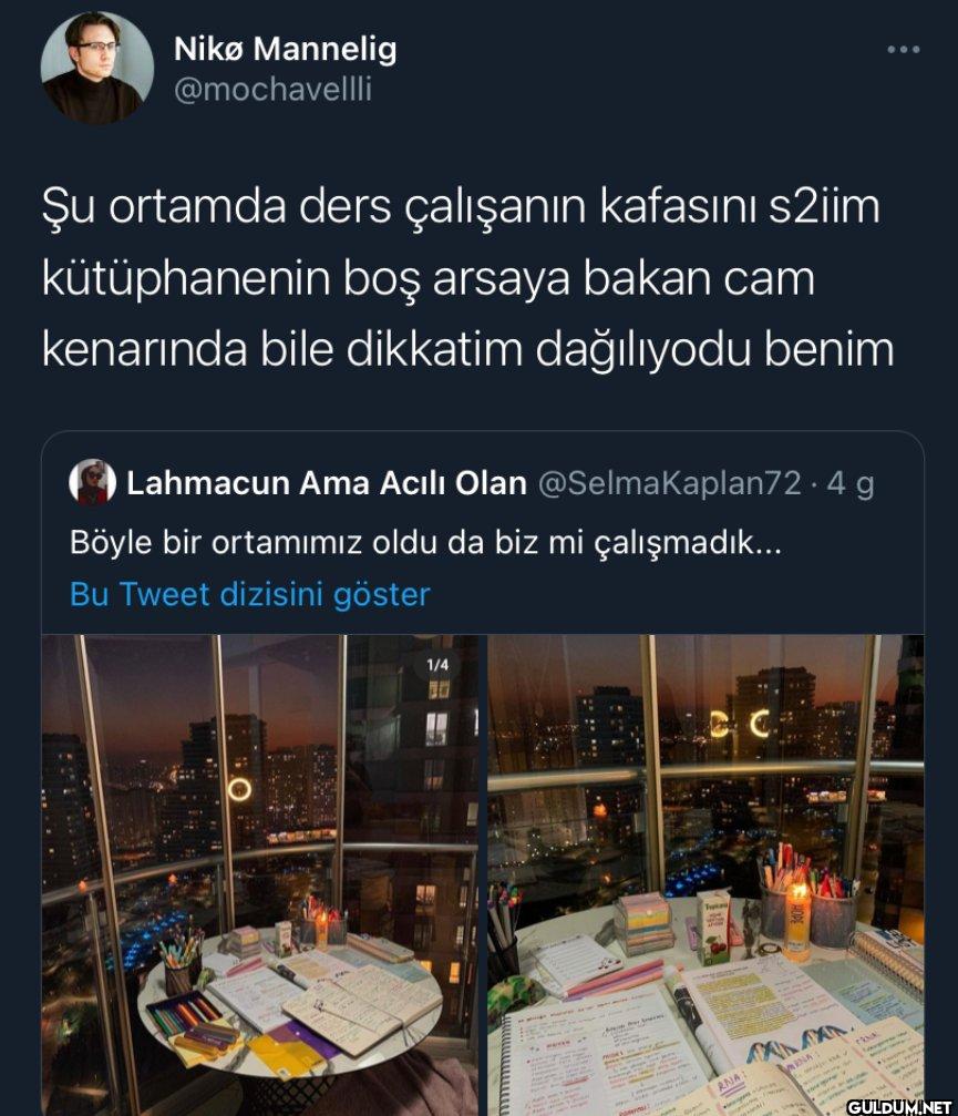 Şu ortamda ders çalışanın...