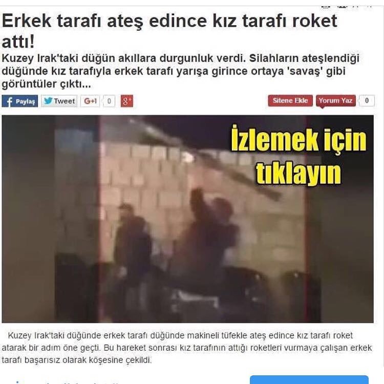 Erkek tarafı ateş edince...