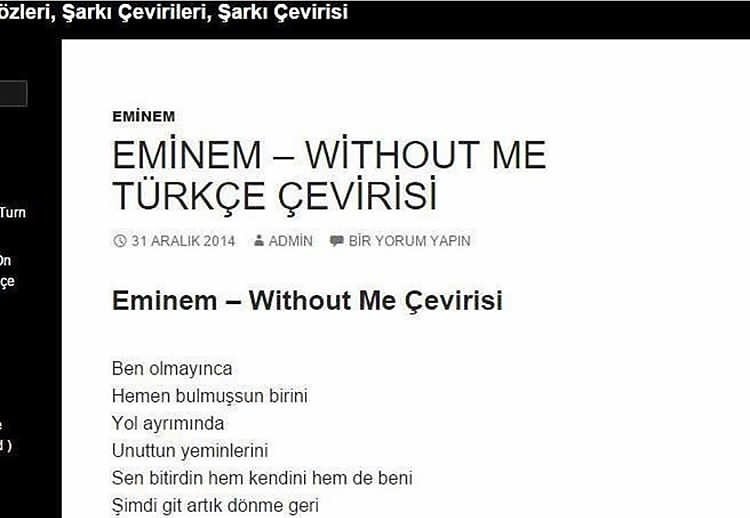 özleri, Şarki Çevirileri,...