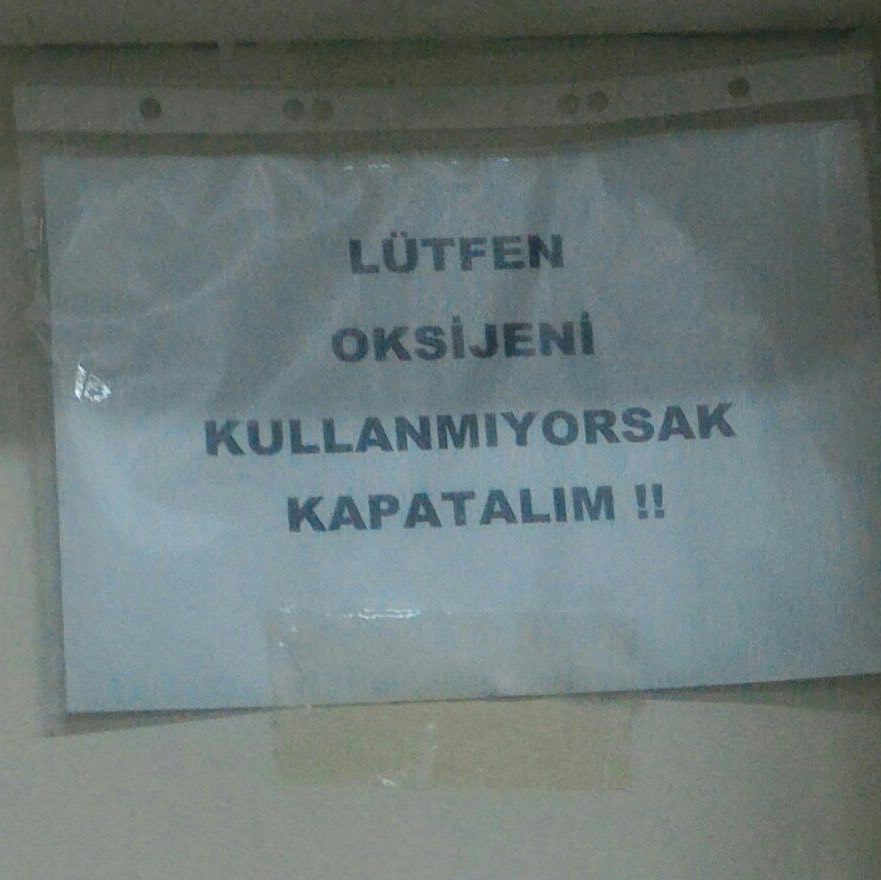 LÜTFEN
OKSİJENİ
KULLANMIYOR...