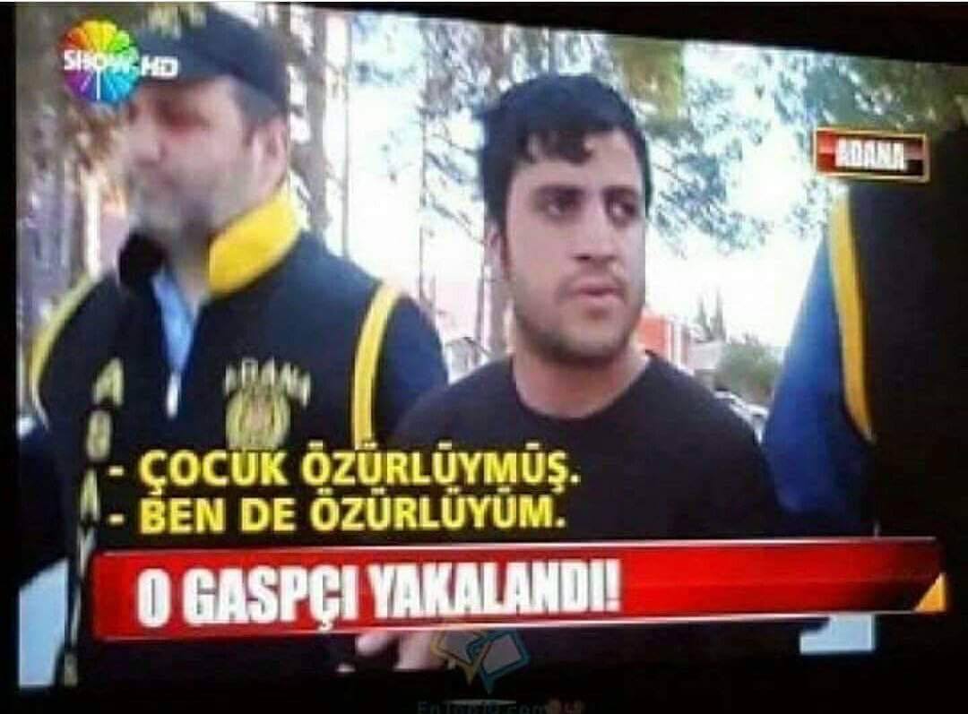 COCUK oZURLUYMUŞ.
-BEN DE...