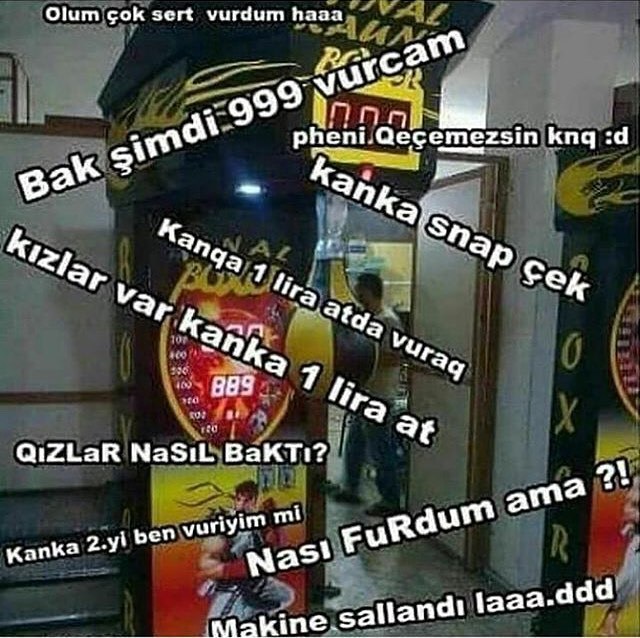 Olum çok sert vurdum...