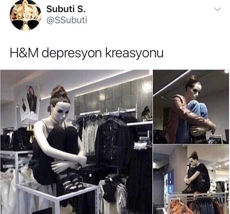 H&M depresyon kreasyonu
