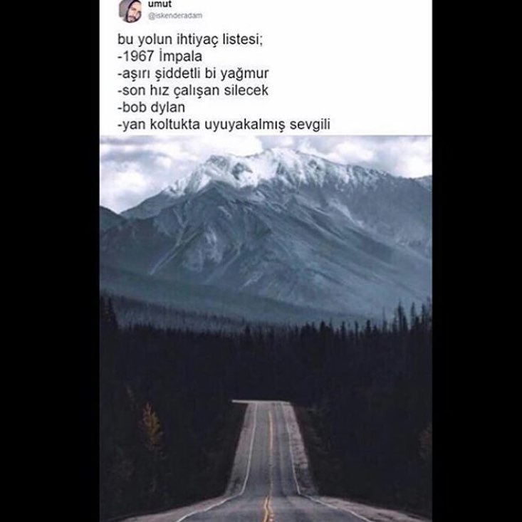 bu yolun ihtiyaç...
