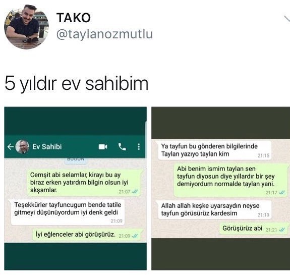 5 yıldır ev sahibim

- Ya...